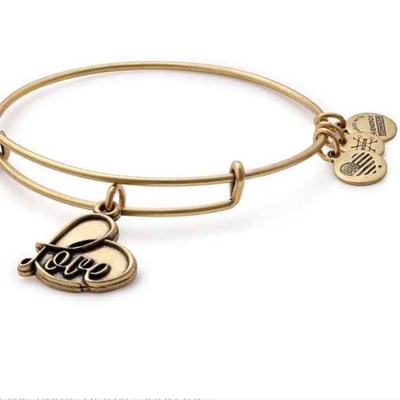 Alex and Ani Love Charm Bangle Rafaelian Silver Affection Joy Light Bracelet - Picture 7 of 8